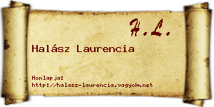 Halász Laurencia névjegykártya